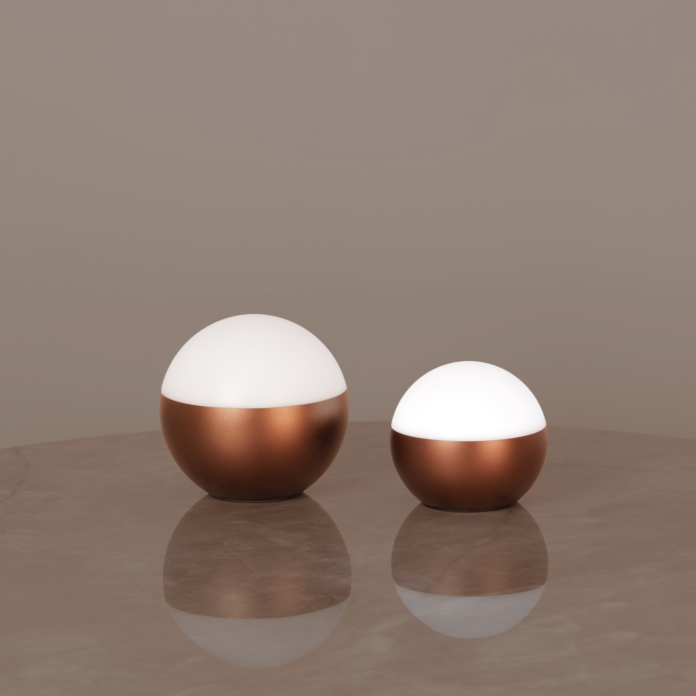 Bronze Table Globes - 2 Pack