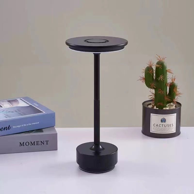 Halo Table Lamp • Black • Rechargeable Battery • 2 Pack - Table Lamp - Haus of Interiors