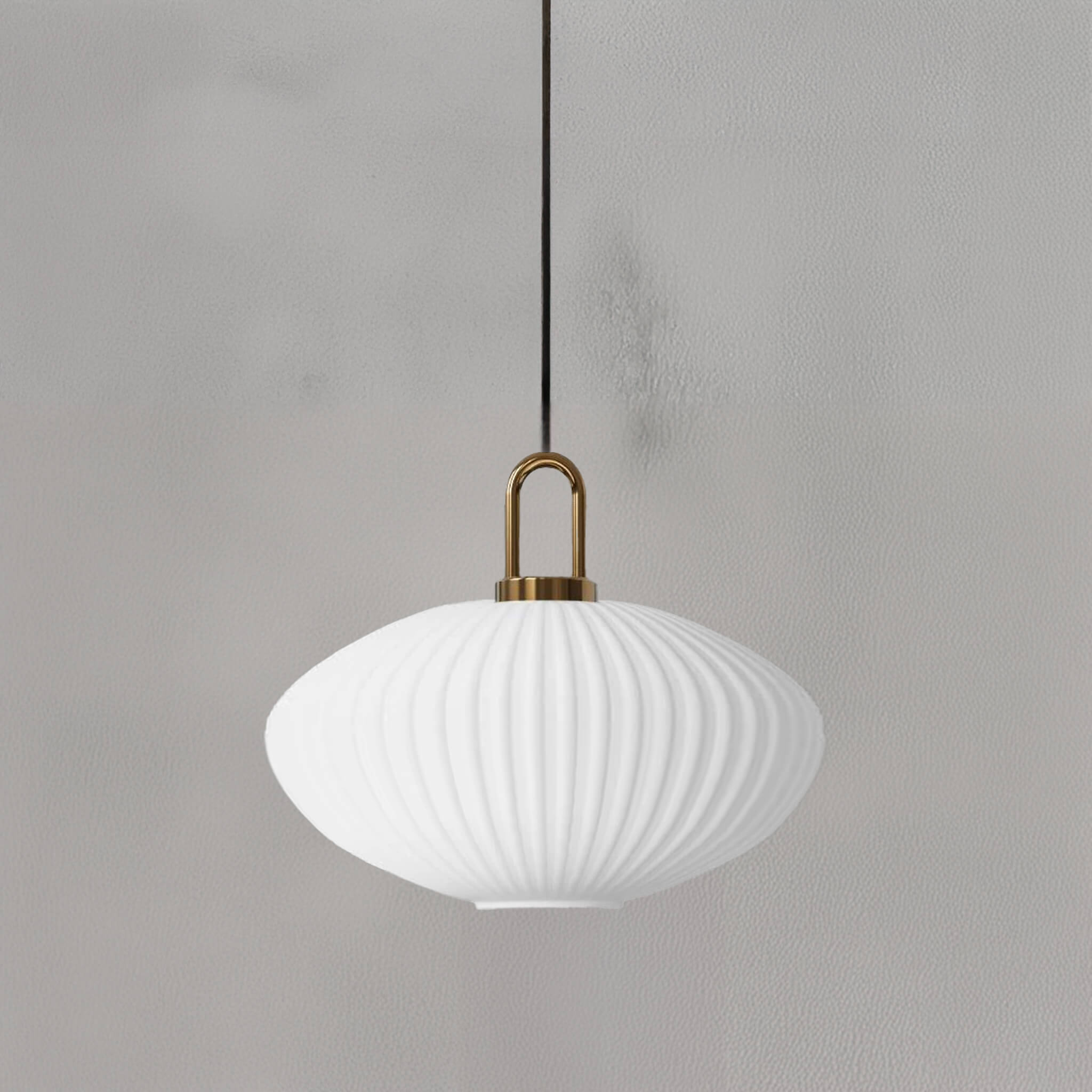 Italian Glass Ceiling Pendants • White • 2 - Pack - Ceiling Light - Haus of Interiors