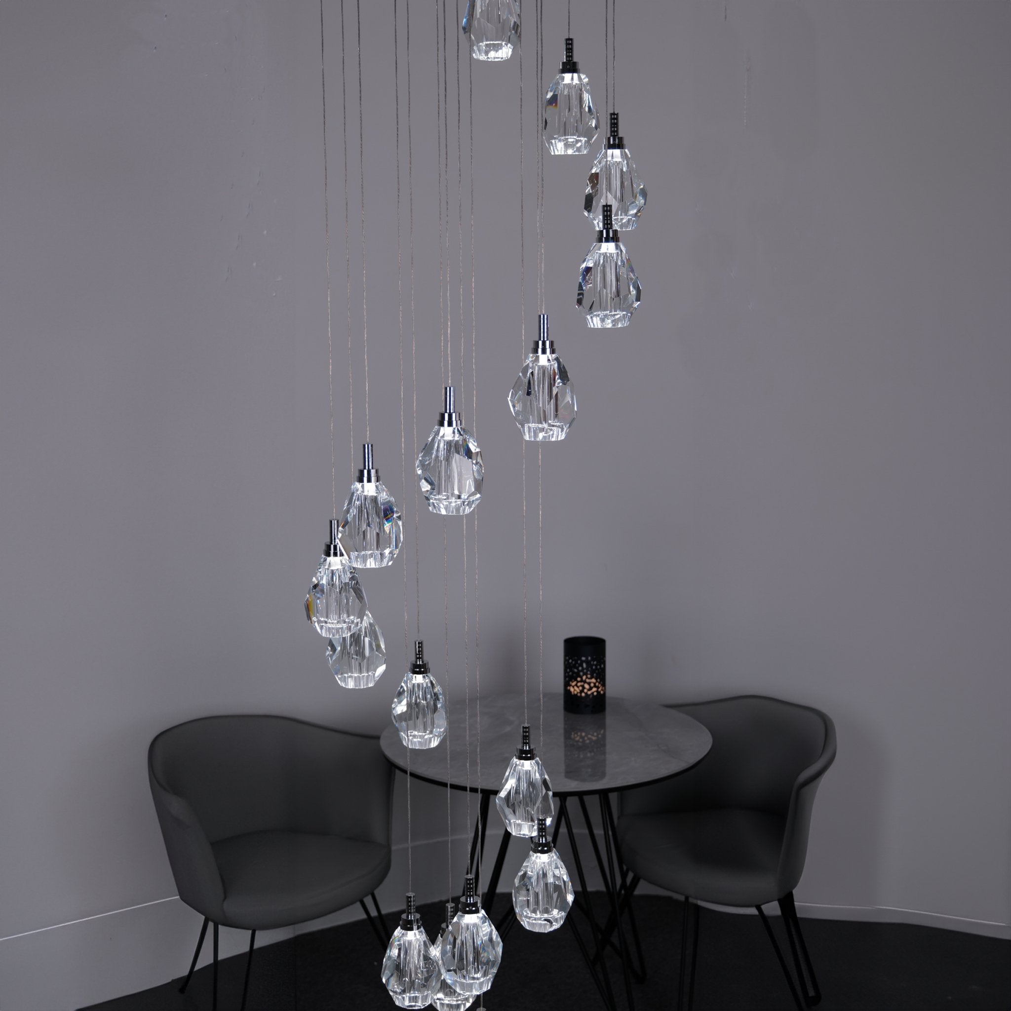 Luxe Crystal Chandelier - Chandelier - Haus of Interiors