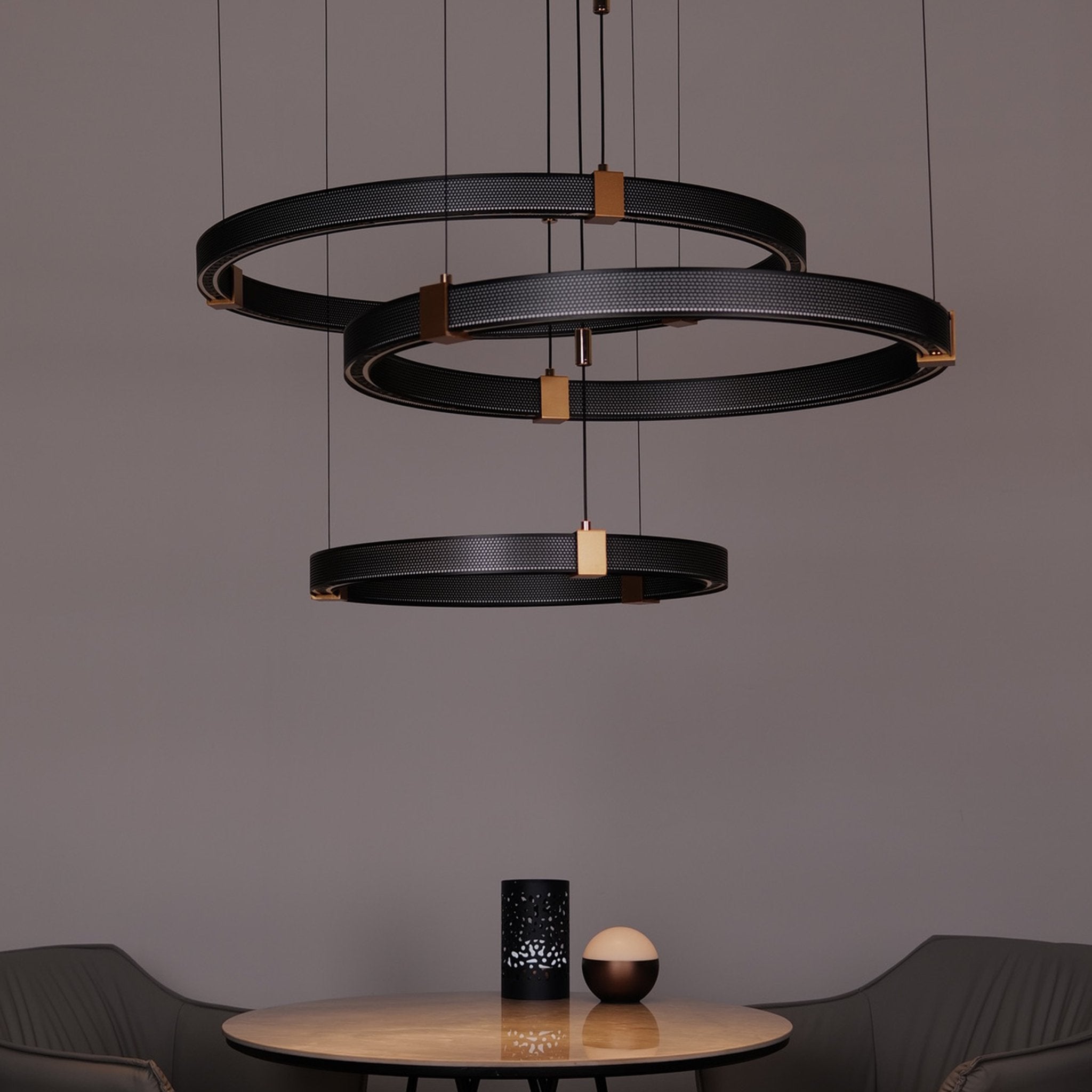 Matrix Rings • 2 Rings - Warehouse Sale - Ceiling Light - Haus of Interiors