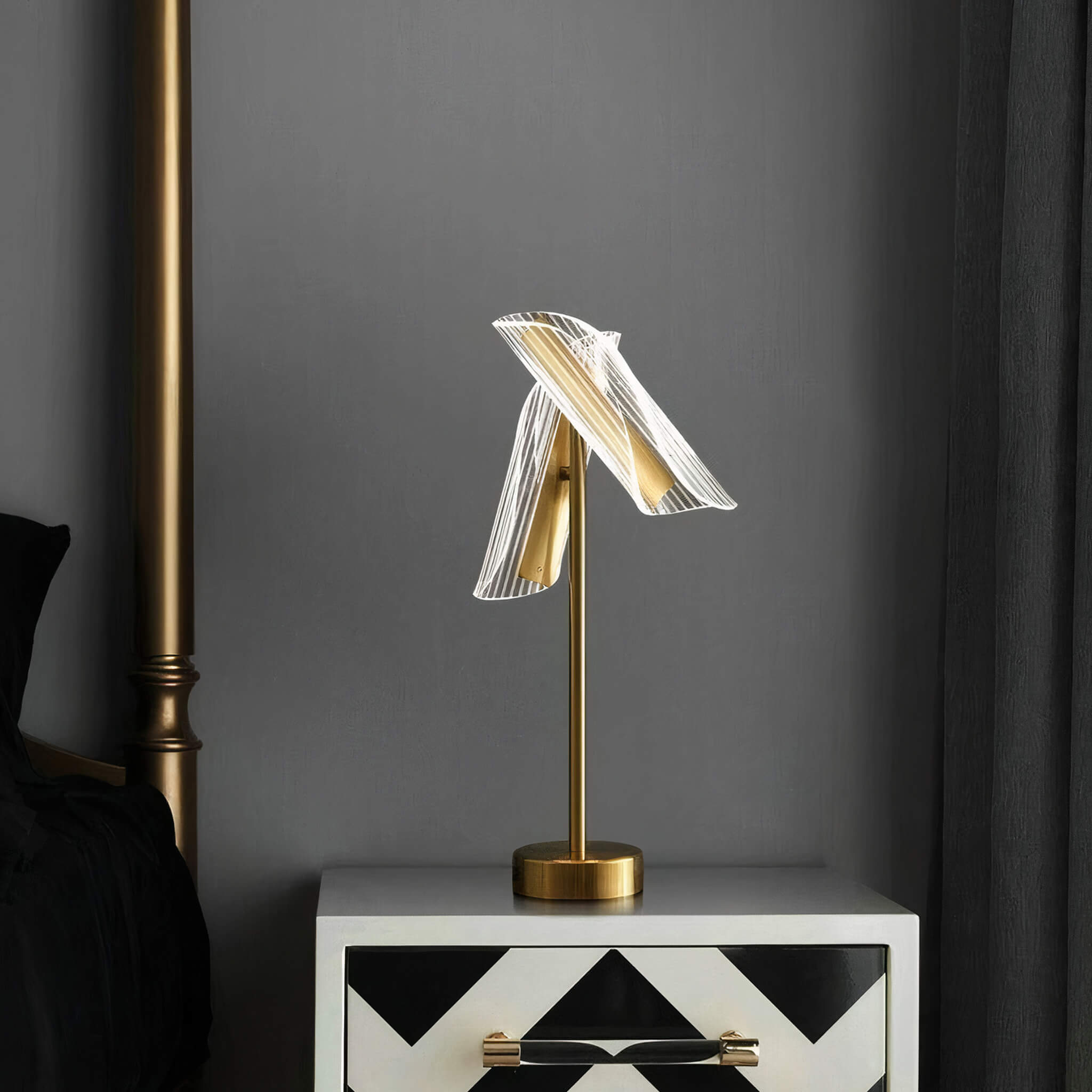 Nordic Flame Table Lamp - Haus of Interiors