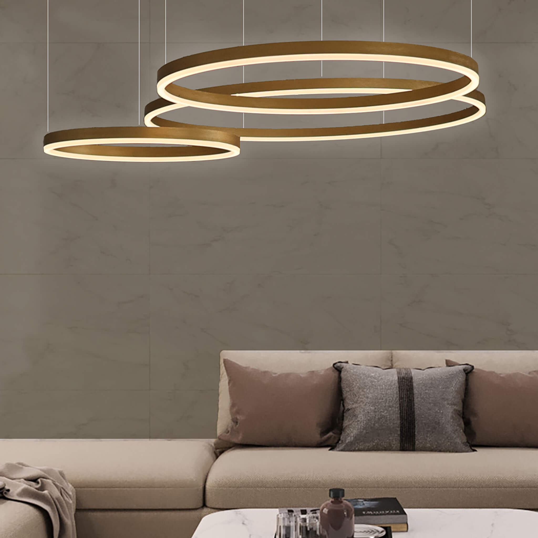 Nordic Rings Ceiling Chandelier - 0 - Haus of Interiors