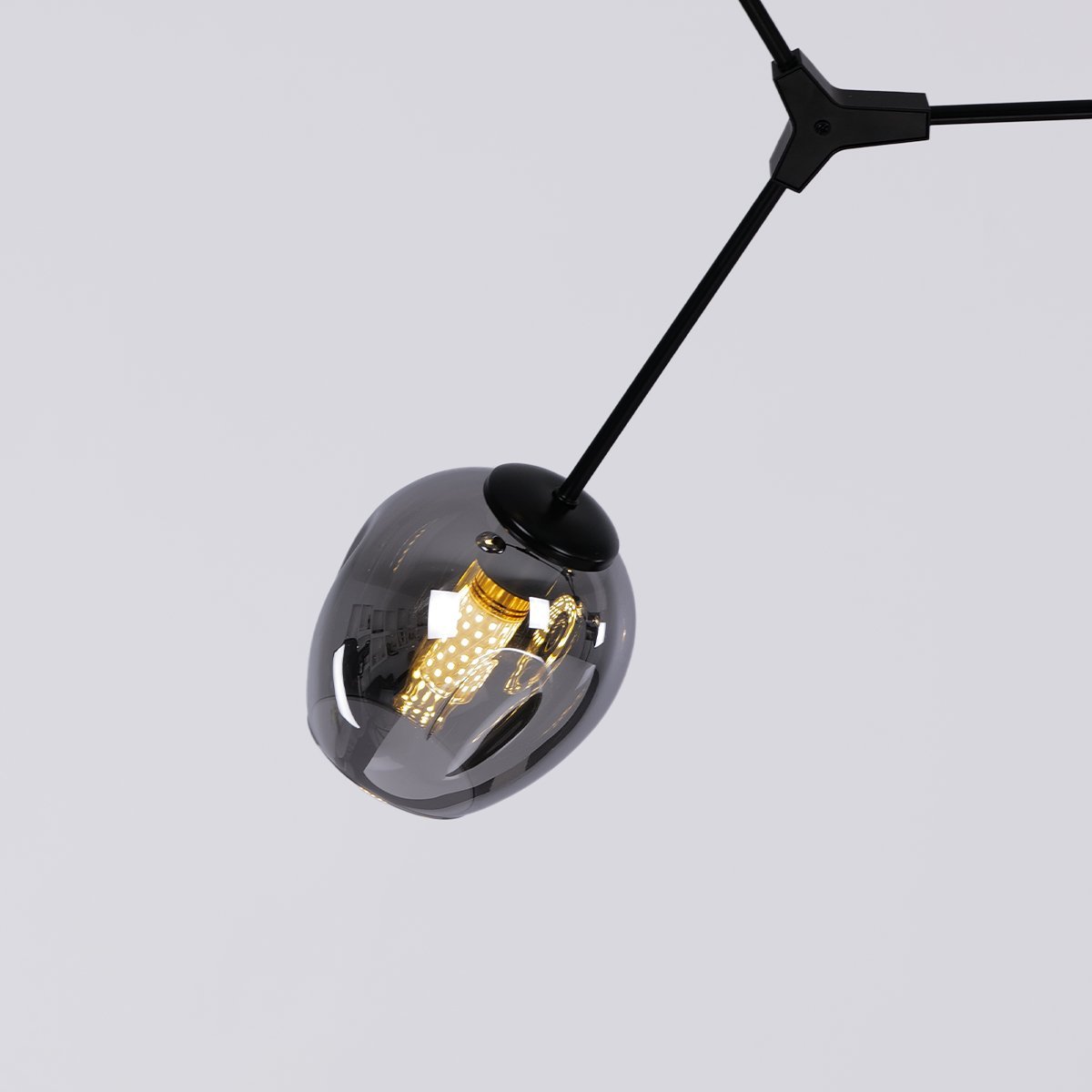 Retro Loft Ceiling Chandelier • Black - Haus of Interiors