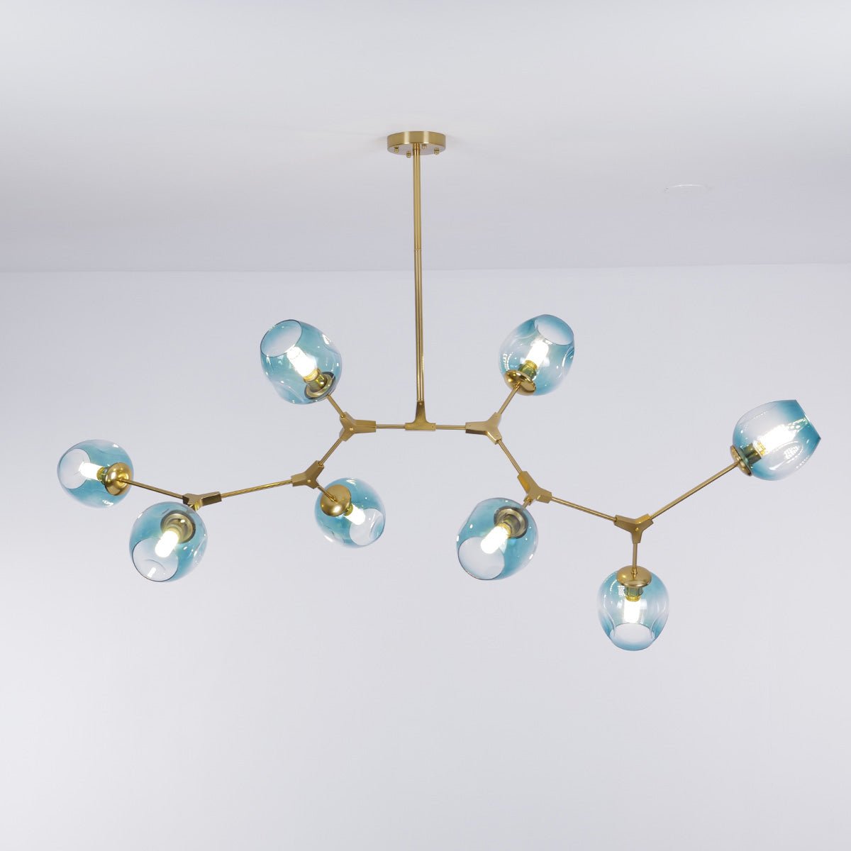 Retro Loft Ceiling Chandelier • Gold - Haus of Interiors